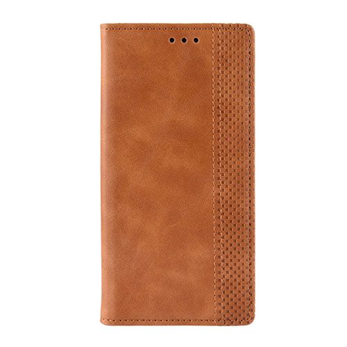 Leather Case Stands Flip Cover L03 Holder for Motorola Moto G9 Play Orange