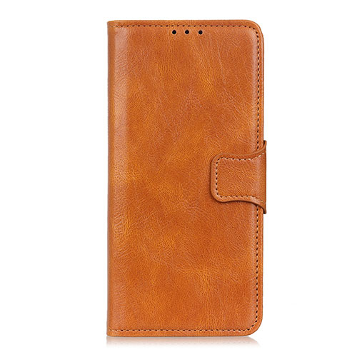 Leather Case Stands Flip Cover L03 Holder for Motorola Moto One Fusion Orange