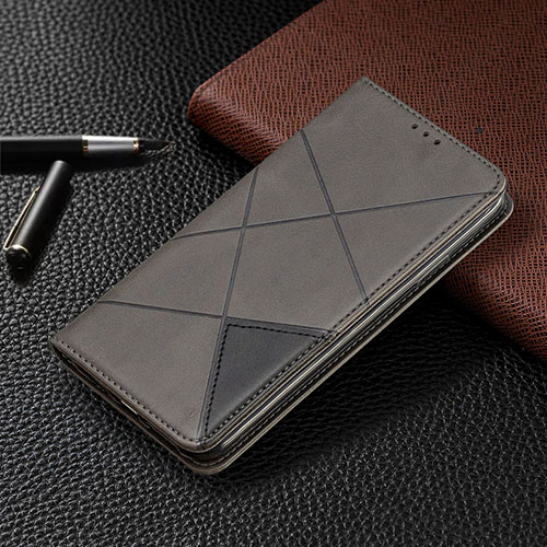 Leather Case Stands Flip Cover L03 Holder for Nokia 2.3 Gray