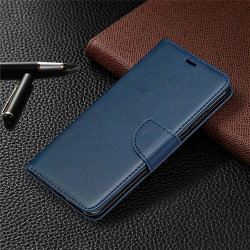 Leather Case Stands Flip Cover L03 Holder for Nokia 5.3 Blue