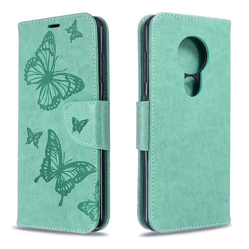Leather Case Stands Flip Cover L03 Holder for Nokia 6.2 Green