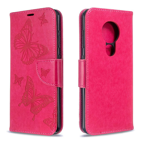Leather Case Stands Flip Cover L03 Holder for Nokia 6.2 Hot Pink