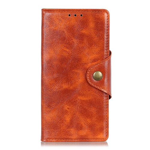 Leather Case Stands Flip Cover L03 Holder for Samsung Galaxy M21s Orange