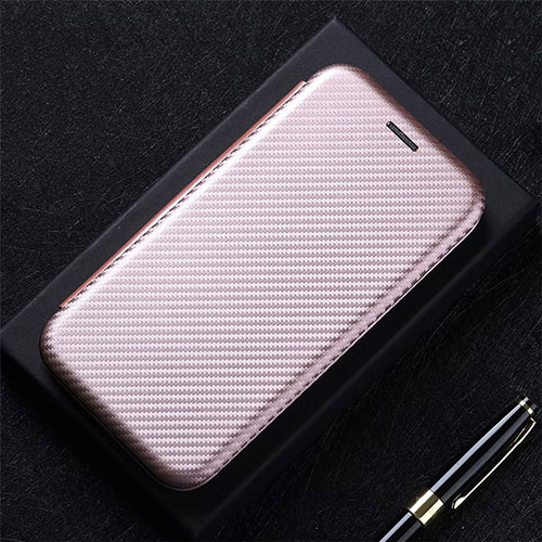 Leather Case Stands Flip Cover L03 Holder for Samsung Galaxy S20 FE 5G Rose Gold