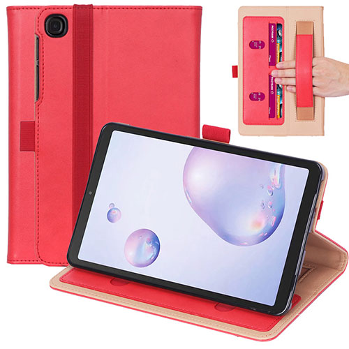 Leather Case Stands Flip Cover L03 Holder for Samsung Galaxy Tab A7 4G 10.4 SM-T505 Red