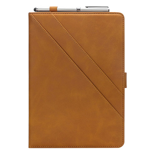 Leather Case Stands Flip Cover L03 Holder for Samsung Galaxy Tab S5e 4G 10.5 SM-T725 Orange