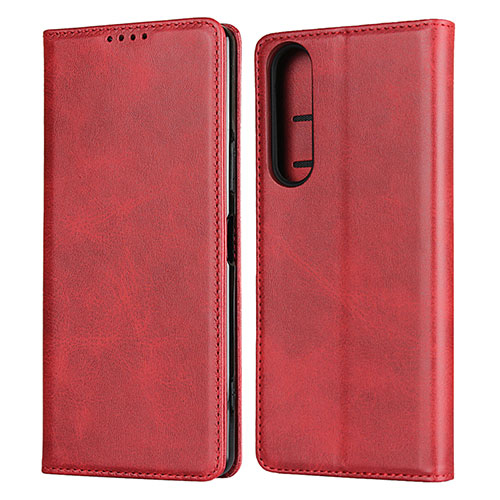 Leather Case Stands Flip Cover L03 Holder for Sony Xperia 1 II Red