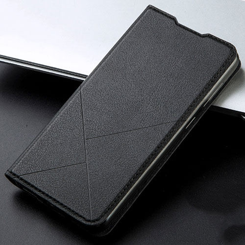 Leather Case Stands Flip Cover L03 Holder for Vivo S1 Pro Black