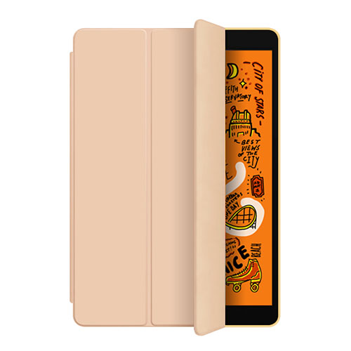 Leather Case Stands Flip Cover L04 for Apple iPad Mini 5 (2019) Gold