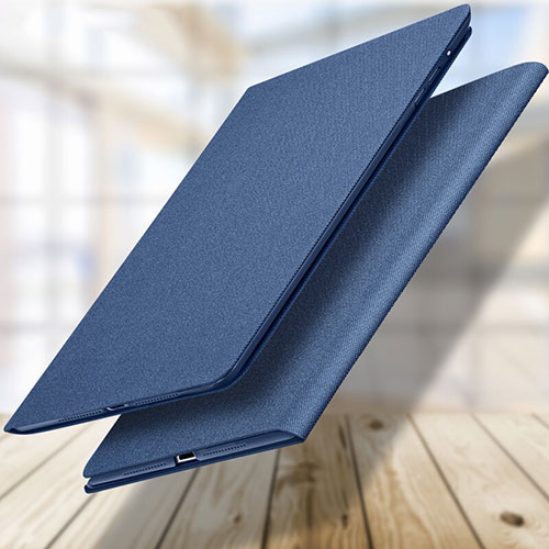 Leather Case Stands Flip Cover L04 for Apple New iPad 9.7 (2017) Blue