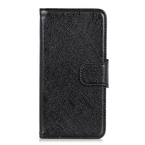 Leather Case Stands Flip Cover L04 Holder for Alcatel 3 (2019) Black