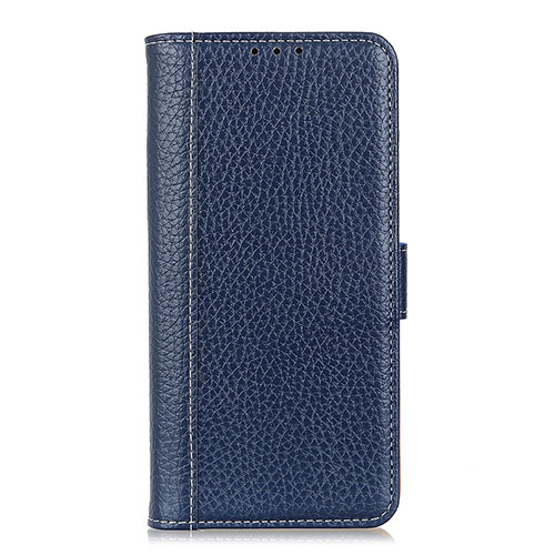 Leather Case Stands Flip Cover L04 Holder for Apple iPhone 12 Pro Max Blue