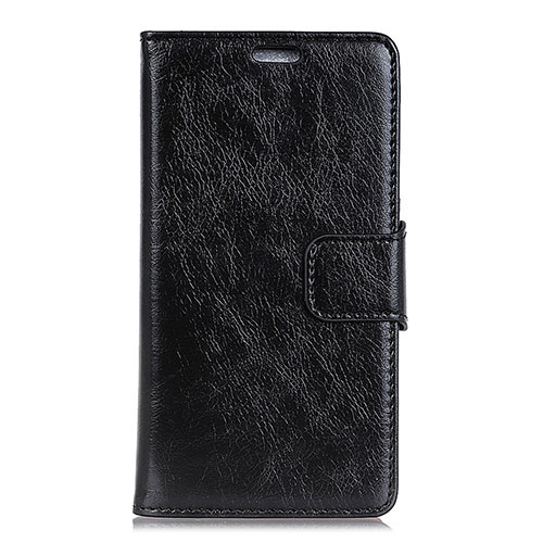 Leather Case Stands Flip Cover L04 Holder for Asus ZenFone Live L1 ZA551KL Black