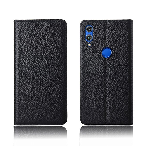 Leather Case Stands Flip Cover L04 Holder for Huawei Honor 8X Black