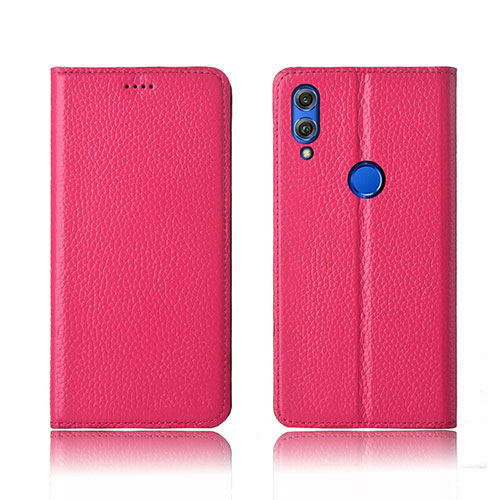 Leather Case Stands Flip Cover L04 Holder for Huawei Honor 8X Red