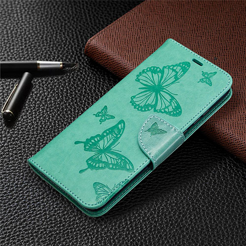 Leather Case Stands Flip Cover L04 Holder for Huawei Honor 9A Green