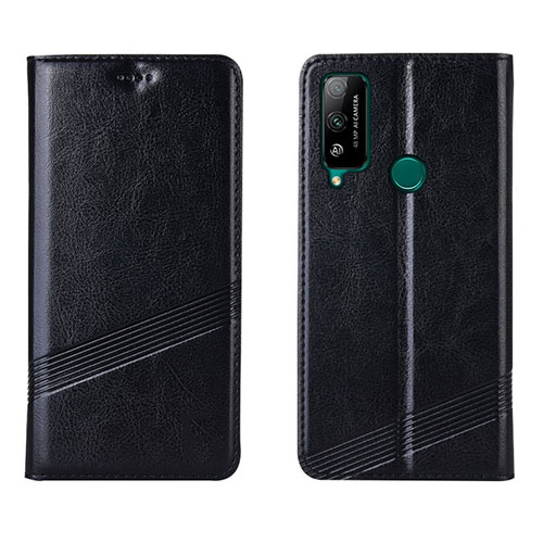 Leather Case Stands Flip Cover L04 Holder for Huawei Honor Play4T Black
