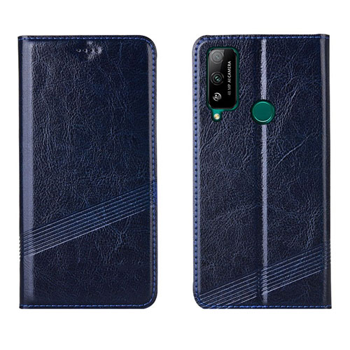 Leather Case Stands Flip Cover L04 Holder for Huawei Honor Play4T Blue