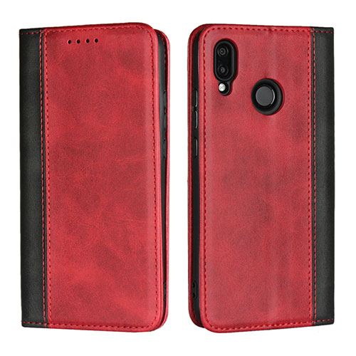 Leather Case Stands Flip Cover L04 Holder for Huawei Nova 3e Red
