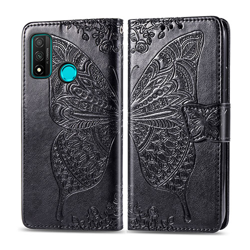 Leather Case Stands Flip Cover L04 Holder for Huawei P Smart (2020) Black