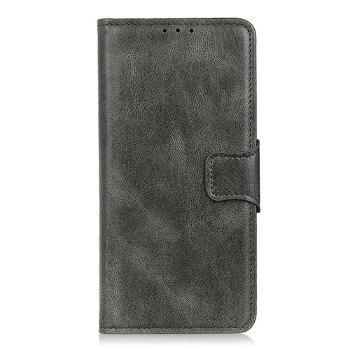 Leather Case Stands Flip Cover L04 Holder for Motorola Moto G Power Gray