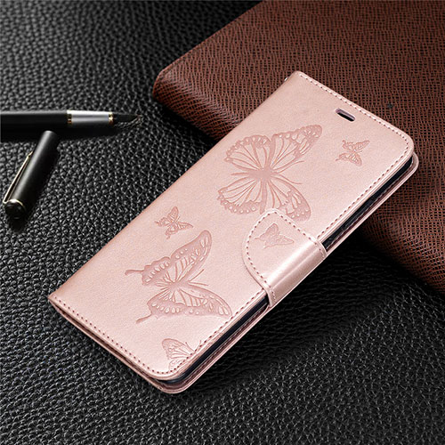 Leather Case Stands Flip Cover L04 Holder for Nokia 5.3 Rose Gold