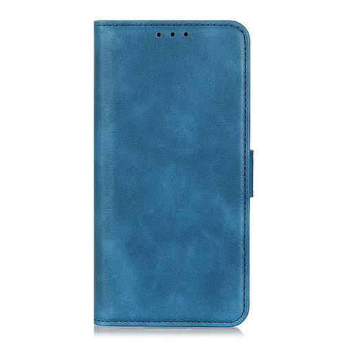 Leather Case Stands Flip Cover L04 Holder for Oppo A53s Blue