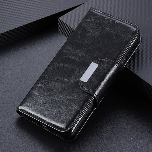 Leather Case Stands Flip Cover L04 Holder for Oppo Reno4 4G Black