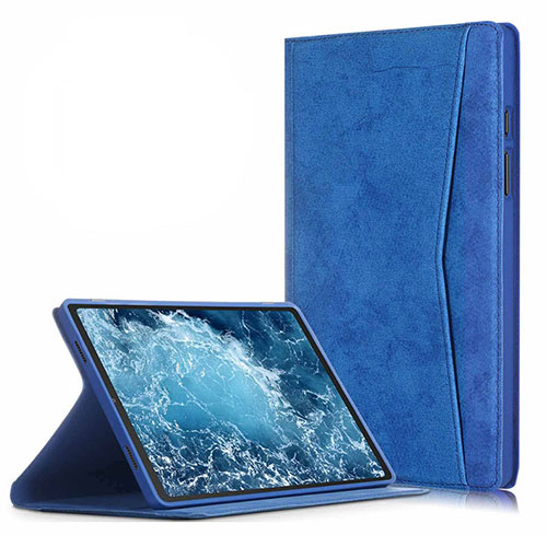 Leather Case Stands Flip Cover L04 Holder for Samsung Galaxy Tab A7 Wi-Fi 10.4 SM-T500 Blue