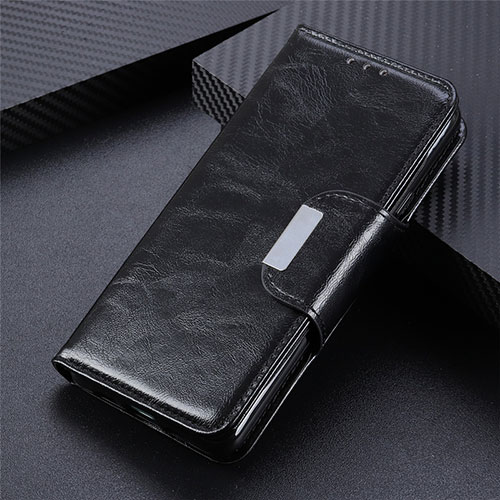 Leather Case Stands Flip Cover L04 Holder for Vivo V20 SE Black