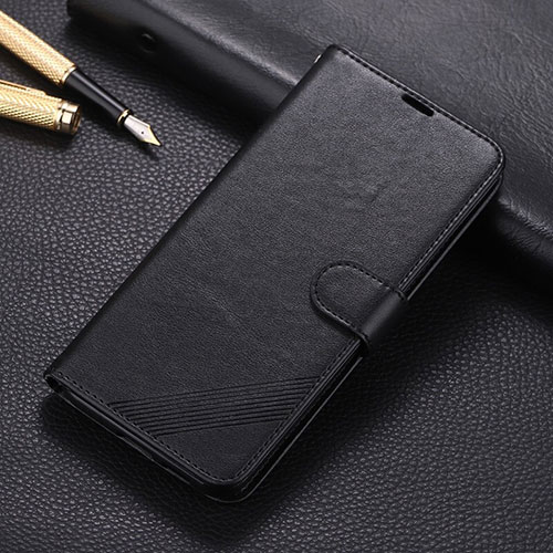 Leather Case Stands Flip Cover L04 Holder for Xiaomi Redmi 8 Black