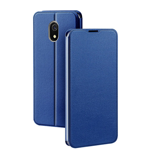 Leather Case Stands Flip Cover L04 Holder for Xiaomi Redmi 8A Blue