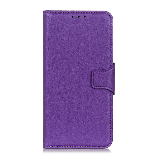 Leather Case Stands Flip Cover L04 Holder for Xiaomi Redmi 9A Purple