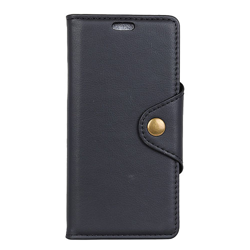 Leather Case Stands Flip Cover L05 Holder for Alcatel 1X (2019) Black