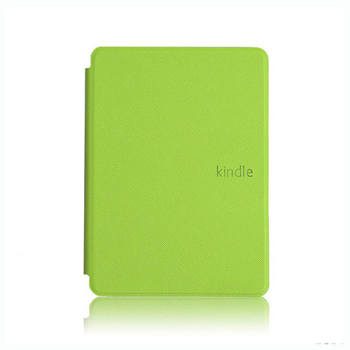 Leather Case Stands Flip Cover L05 Holder for Amazon Kindle Paperwhite 6 inch Green