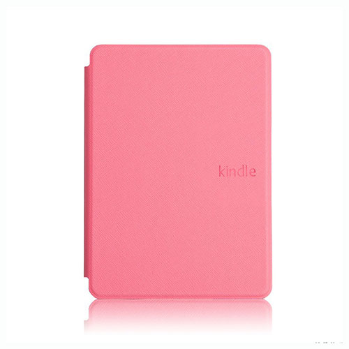 Leather Case Stands Flip Cover L05 Holder for Amazon Kindle Paperwhite 6 inch Pink