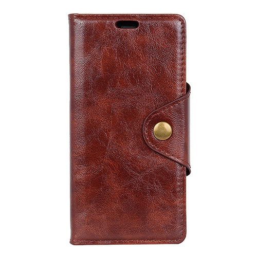 Leather Case Stands Flip Cover L05 Holder for Asus Zenfone 5 ZE620KL Brown