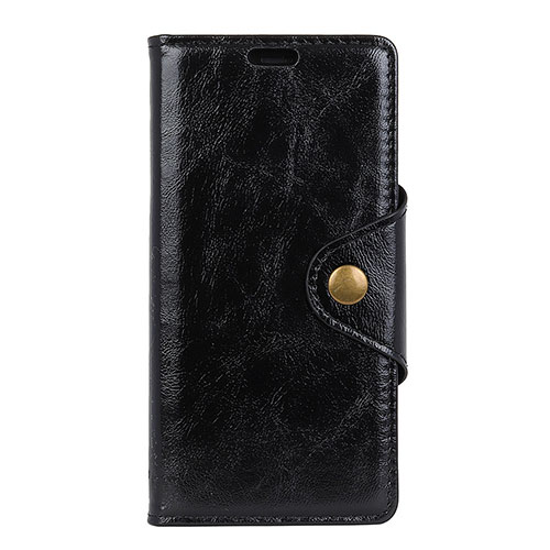 Leather Case Stands Flip Cover L05 Holder for Asus Zenfone 5 ZS620KL Black