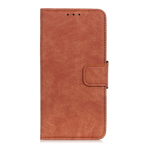 Leather Case Stands Flip Cover L05 Holder for Google Pixel 4 Brown