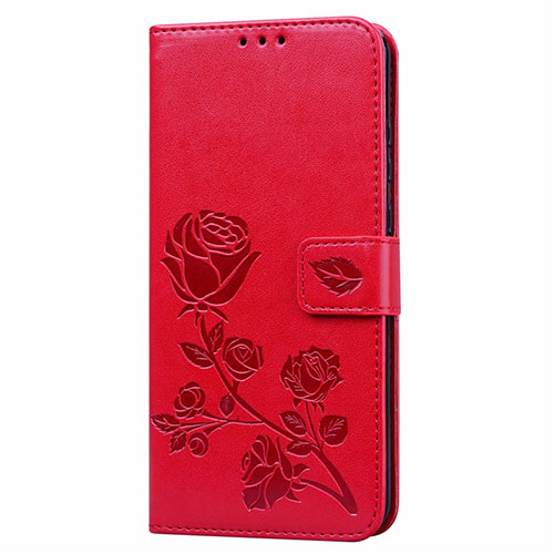Leather Case Stands Flip Cover L05 Holder for Huawei Honor 9A Red