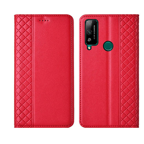 Leather Case Stands Flip Cover L05 Holder for Huawei Honor Play4T Red