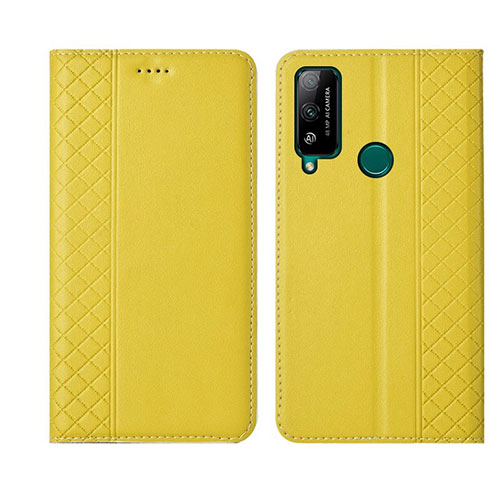 Leather Case Stands Flip Cover L05 Holder for Huawei Honor Play4T Yellow