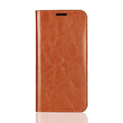 Leather Case Stands Flip Cover L05 Holder for Huawei Mate 20 Lite Orange