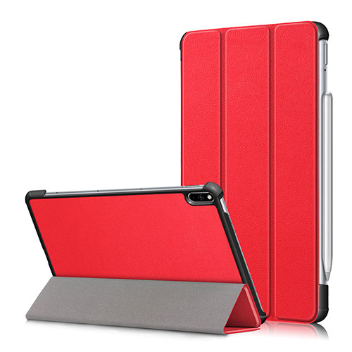 Leather Case Stands Flip Cover L05 Holder for Huawei MatePad Pro Red