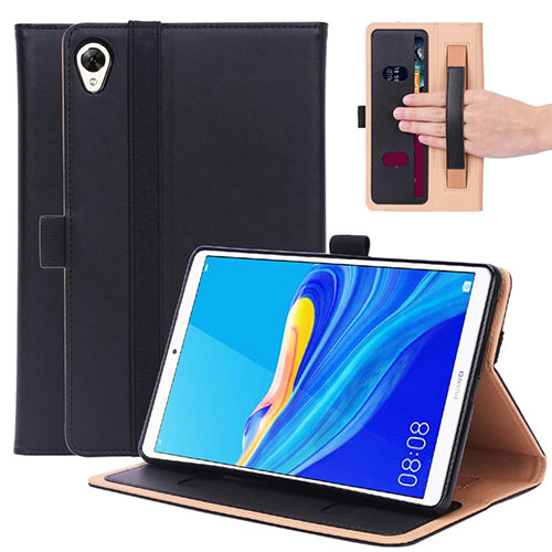Leather Case Stands Flip Cover L05 Holder for Huawei MediaPad M6 8.4 Black