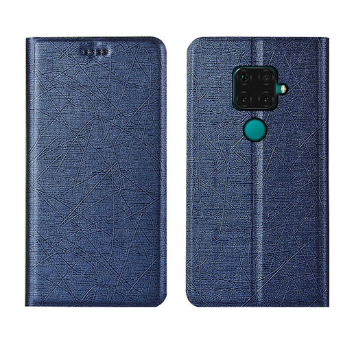 Leather Case Stands Flip Cover L05 Holder for Huawei Nova 5i Pro Blue