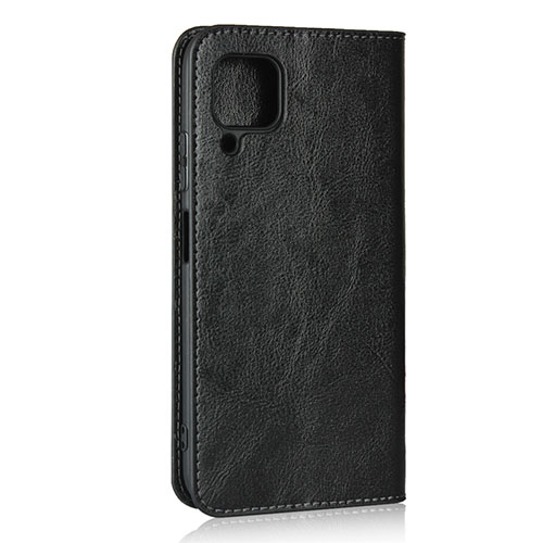 Leather Case Stands Flip Cover L05 Holder for Huawei Nova 6 SE Black