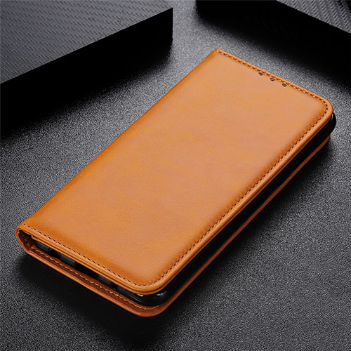 Leather Case Stands Flip Cover L05 Holder for LG Stylo 6 Light Brown