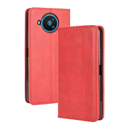 Leather Case Stands Flip Cover L05 Holder for Nokia 8.3 5G Red