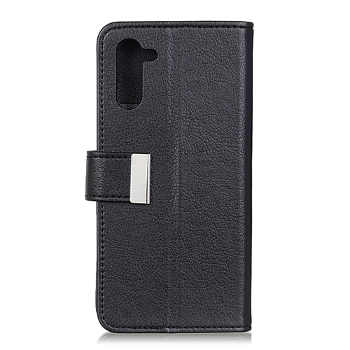 Leather Case Stands Flip Cover L05 Holder for OnePlus Nord Black